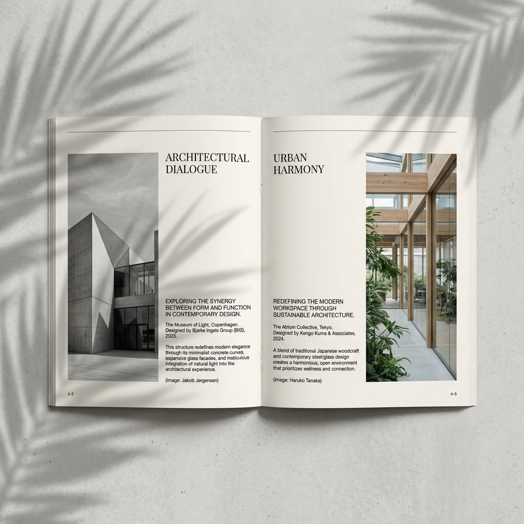 Minimal brochure design
