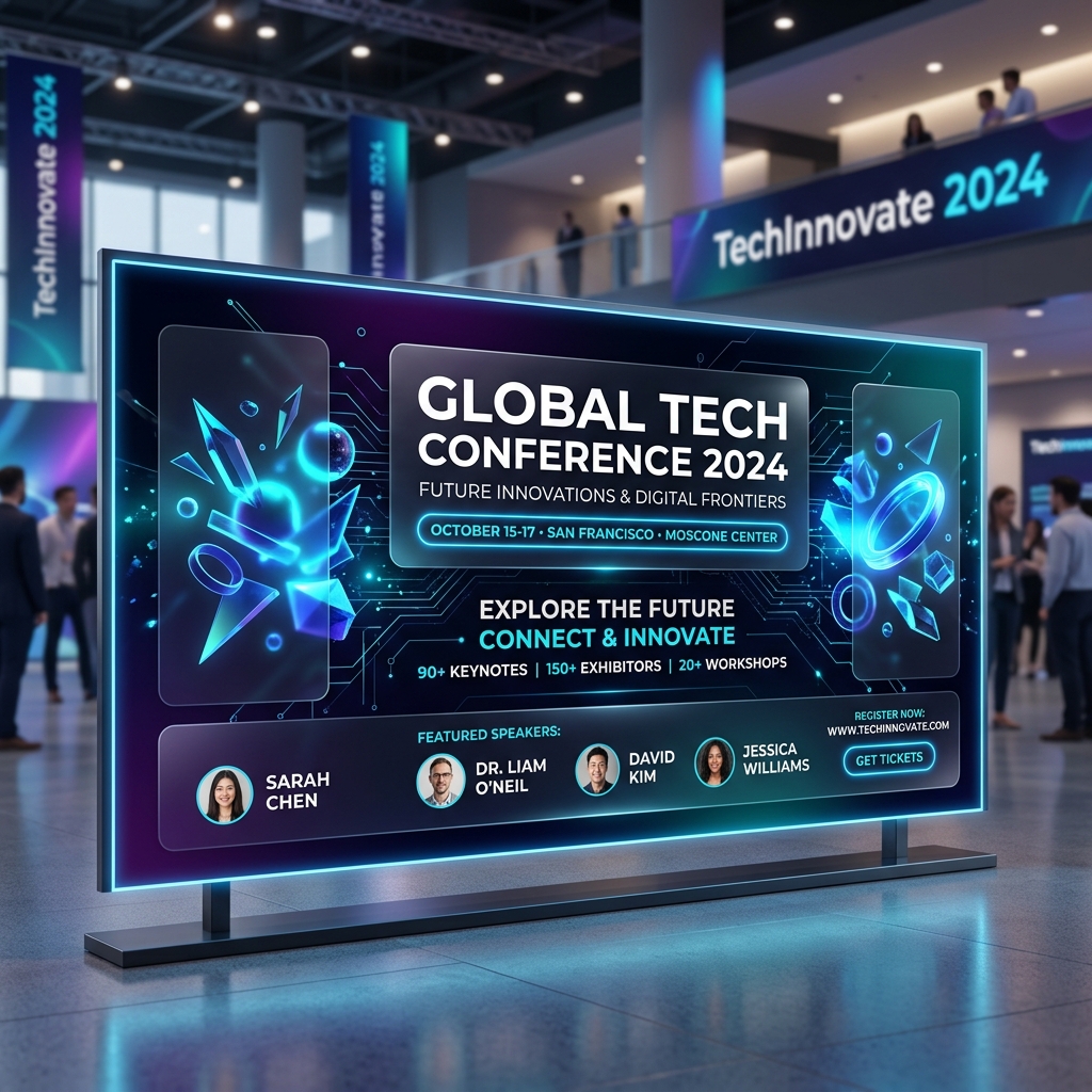 Tech conference banner